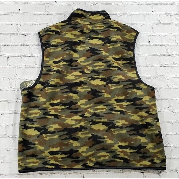 Racks & Reels Green Camo Fleece Lined Vest MENS SIZE XL - Picture 5 of 6